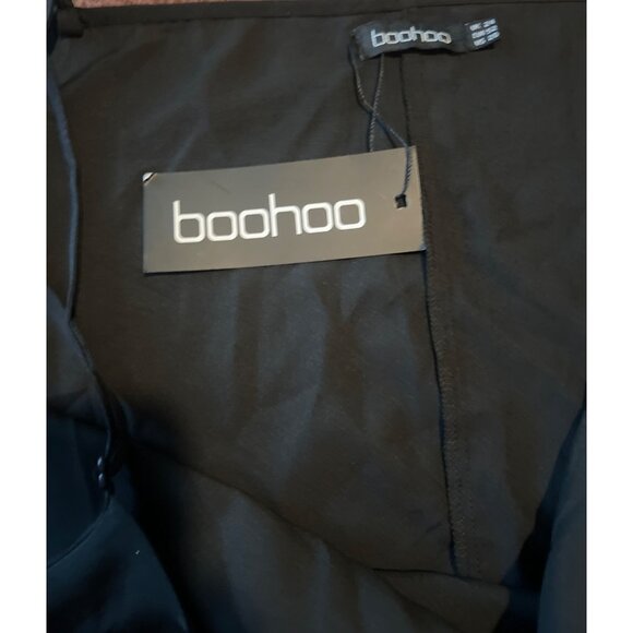 Boohoo‎ Plus Cowl Neck Woven Slip Dress Size 24 Black - Picture 6 of 10